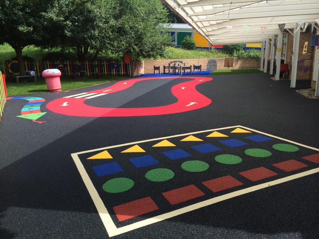 Wet-pour-spongy-rubber-playground-surface